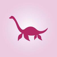 Elasmosaurus trendy artwork good abstract illustration colorful practical design vector