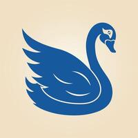 Swan trendy artwork beauteous abstract illustration colorful practical design vector