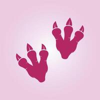 Dinosaur Footprints trendy artwork good abstract illustration colorful practical design vector