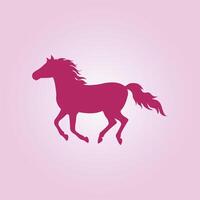 Running horse trendy artwork good abstract illustration colorful practical design vector