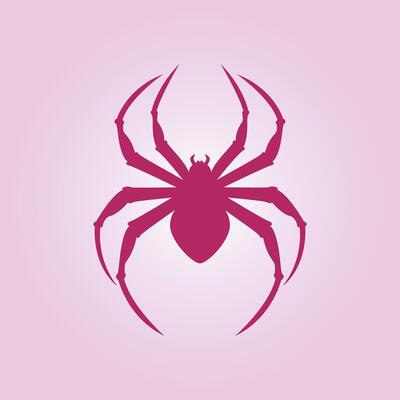 Spider trendy artwork good abstract illustration colorful practical design