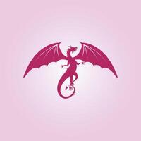 Dragon trendy artwork good abstract illustration colorful practical design vector