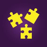 Puzzle Pieces trendy artwork elegant abstract illustration colorful practical design vector