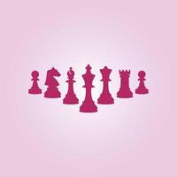Chess Pieces trendy artwork good abstract illustration colorful practical design vector