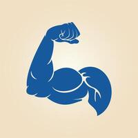 Bicep muscle trendy artwork beauteous abstract illustration colorful practical design vector