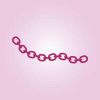Metal chain trendy artwork good abstract illustration colorful practical design vector