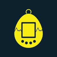 Tamagotchi trendy artwork delightful abstract illustration colorful practical design vector