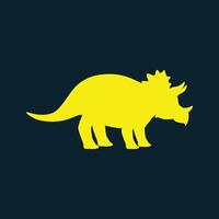 Triceratops Dinosaur trendy artwork delightful abstract illustration colorful practical design vector