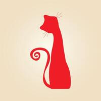 Cat trendy artwork ravishing abstract illustration colorful practical design vector