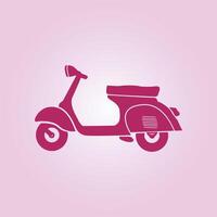 Scooter trendy artwork good abstract illustration colorful practical design vector