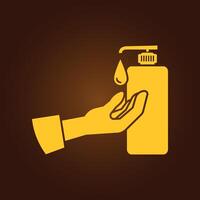 Handwash trendy artwork charming abstract illustration colorful practical design vector