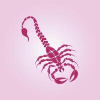 Scorpion trendy artwork good abstract illustration colorful practical design vector