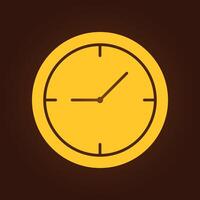 Clock trendy artwork charming abstract illustration colorful practical design vector