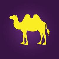 Camel trendy artwork elegant abstract illustration colorful practical design vector