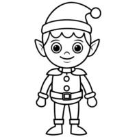 Christmas elf white background created using Technology vector