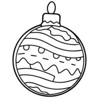 Globe christmas ornament hanging from a tree branch created with technology vector