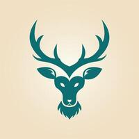 Deer trendy artwork magnificent abstract illustration colorful practical design vector