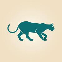 Panther trendy artwork magnificent abstract illustration colorful practical design vector