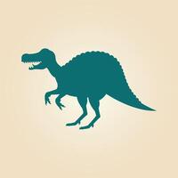 Spinosaurus Dinosaur trendy artwork magnificent abstract illustration colorful practical design vector