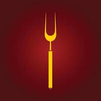 Fork trendy artwork magnificent abstract illustration colorful applicable design vector