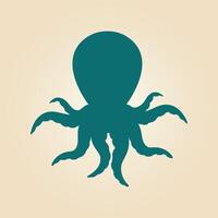 Octopus trendy artwork magnificent abstract illustration colorful practical design vector
