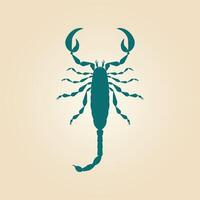 Scorpion trendy artwork magnificent abstract illustration colorful practical design vector