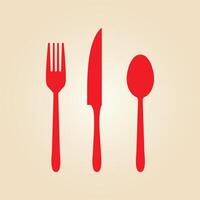 Cutlery trendy artwork ravishing abstract illustration colorful practical design vector