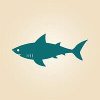 Shark trendy artwork magnificent abstract illustration colorful practical design vector