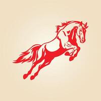 Horse trendy artwork ravishing abstract illustration colorful practical design vector