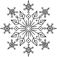 Abstract christmas background with snowflakes created with vector