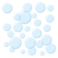 Bath foam icon in flat style. Shampoo bubbles illustration on isolated background. Soap bubbles sign business concept. vector