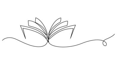 continuous line notebook vector