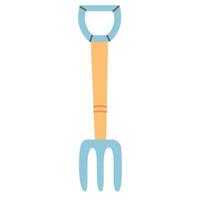 Garden rake isolated on a white background vector
