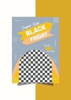 Minimal Poster Brochure Flyer design Layout background template A4 vector