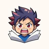 a cartoon in white background vector