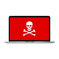 Computer virus and malware hacking attacks. Antivirus icon. illustration vector