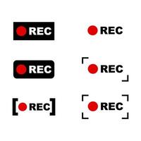 Record record button. illustration vector
