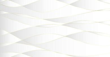 Abstract background with gold waves. Luxury paper cut background, golden pattern, halftone gradients, cover template, geometric shapes, modern minimal banner. 3d illustration. vector