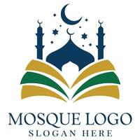 Elegant Mosque Branding Idea. vector