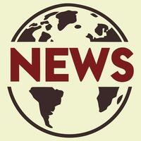 News globe icon illustration. vector