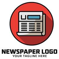 Newsletter logo design template vector