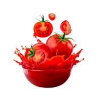 a container of tomatoes with a label that says cherry tomatoes. png