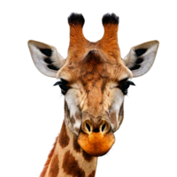 a giraffe with a giraffe on its head. png
