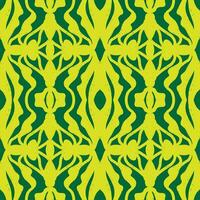 a green and yellow pattern with a design vector