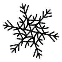 a black and white drawing of a snowflake vector