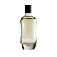 a bottle of alcohol with a black cap on it. png