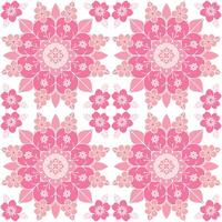 Mandala seamless pattern design. Floral design in mandala style vector