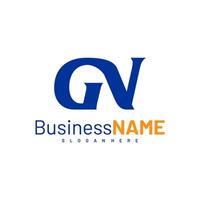 Initial GN logo design illustration, Creative letter GN logo concepts vector