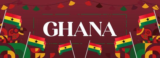 Multipurpose Banner for Ghana National Day Celebration. A highly flexible banner template, can be used for various types of events, from independence celebrations to community events. vector