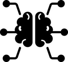 Ai icon in filled style vector